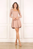 DS Knitted fit and flare dress