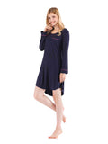 Round Neck Night Dress with Pocket