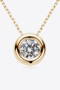 Adored 1 Carat Moissanite Pendant 925 Sterling Silver Necklace