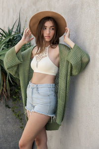 Knit Netted Cardigan Shug