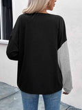 Color Block Zip-Up Sweatshirt