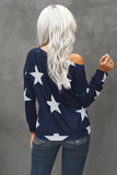 Star Print Long Sleeve Sweatshirt