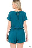 DS IO ROMPER WITH ELASTIC WAIST & BACK KEYHOLE OPENING