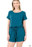 DS IO ROMPER WITH ELASTIC WAIST & BACK KEYHOLE OPENING