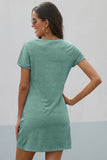 Easy Effortless and Elegant Triblend Side Knot Dress