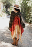 Western Style Colorblend Tassel Trim Serape