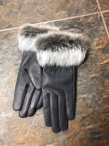 Rex Rabbit Leather Gloves