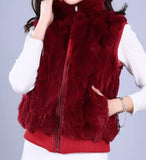 Premium Rex Rabbit Fur Vest