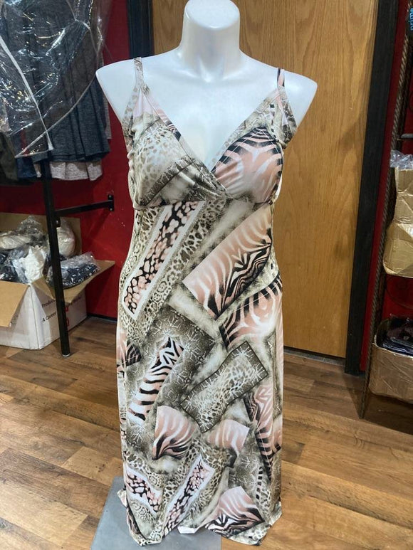 Blush zebra dress