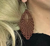Sunrise and Lace Tear Drop earrings