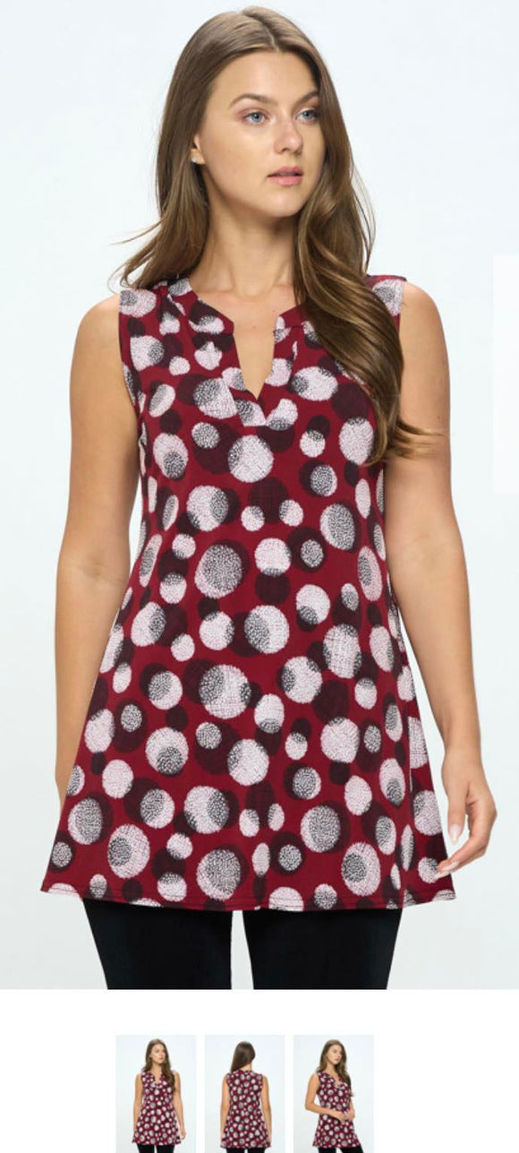 Cherry stone Sleeveless top