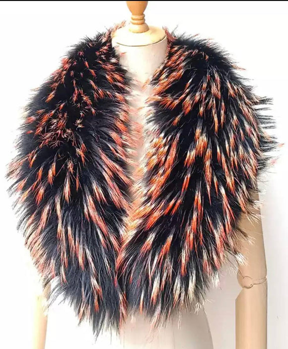 Rustic black Fox fur Collar