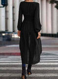 High-Low Black Topper