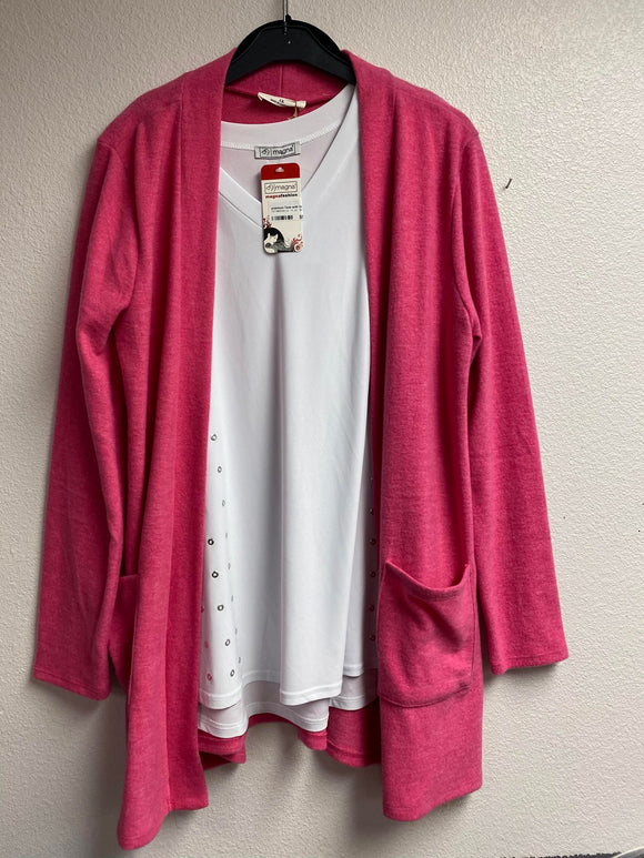 Hot Pink Plush Duster set