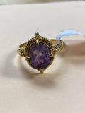 Gemstone Ring - 2 colors - in gold