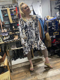 Taupe and Black Magazine Tunic - Magna