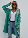 Double Take Horizontal Ribbing Open Front Duster Cardigan