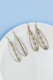 DS METAL BEADS WIRE WRAPPED EARRINGS