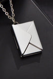 Envelope Pendant Stainless Steel Necklace