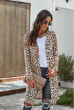 Printed Open Front Longline Cardigan