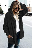 Teddy Bear Coat Hooded Jacket with Pockets