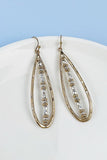 DS METAL BEADS WIRE WRAPPED EARRINGS