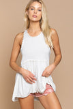 DS Sweet and Simple Babydoll Knit Tank Top