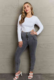 Semi-Total Trainer Skinny Jeans with Pockets