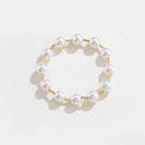Gold-Plated Pearl Copper Bracelet