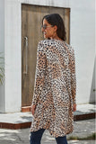 Printed Open Front Longline Cardigan