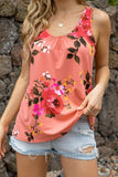 Floral Scoop Neck Tank Top