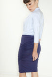 Ruched Pencil Skirt - 4 Colors