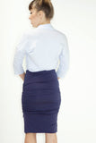 Ruched Pencil Skirt - 4 Colors