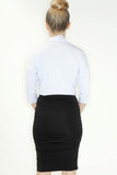 Ruched Pencil Skirt - 4 Colors