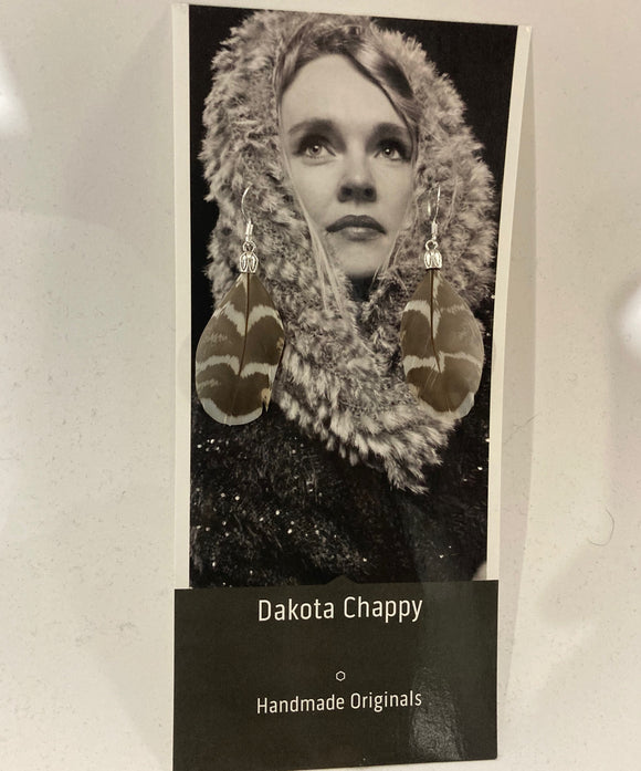 Dainty Silver Feather Earrings