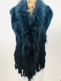 Ombre Fox & Rabbit Fur Vest