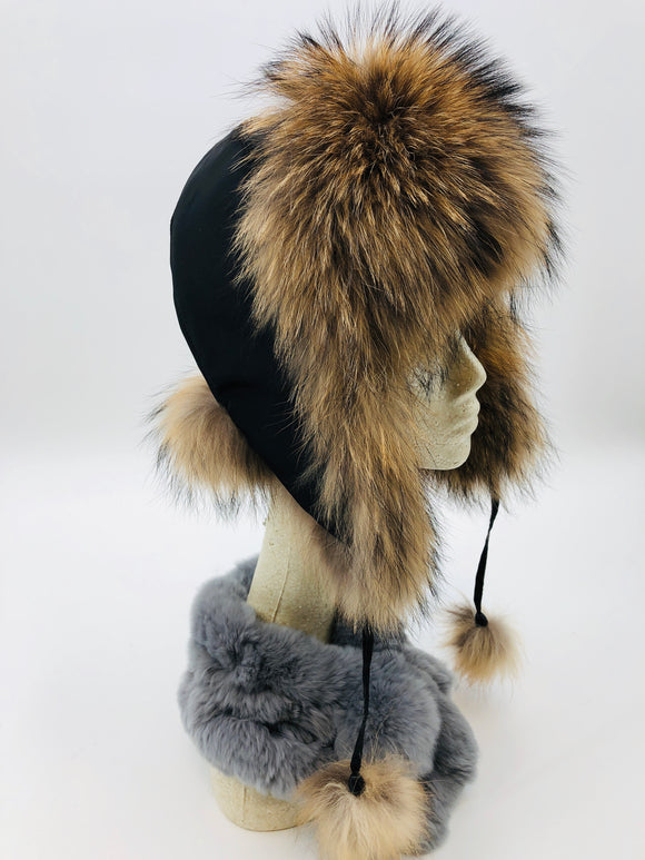 Fox Fur Bomber Hat - 3 Colors