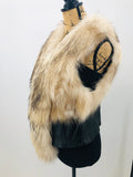 Fox Fur & Leather Vest