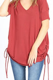 Premium V-Neck Side-Tie Tee - 14 Colors Group 1