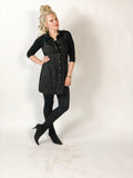 Black Collar Button Tunic