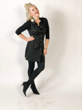 Black Collar Button Tunic