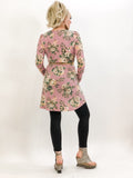 Dusty Pink Floral Dress with Pockets