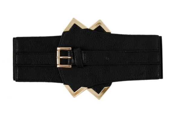 Stretch Belt W/Front Buckle - 2 Colors