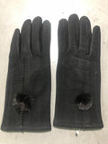 Genuine Mink Bobble Gloves