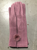 Genuine Mink Bobble Gloves
