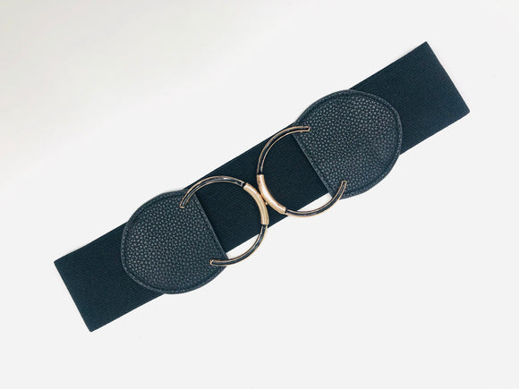 Black/Gold Stretch Belt