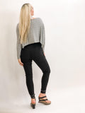 Long Sleeve Striped High-Low Top