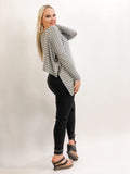 Long Sleeve Striped High-Low Top