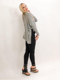Long Sleeve Striped High-Low Top