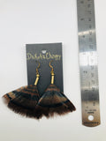 Handmade Genuine Wild Turkey Earrings